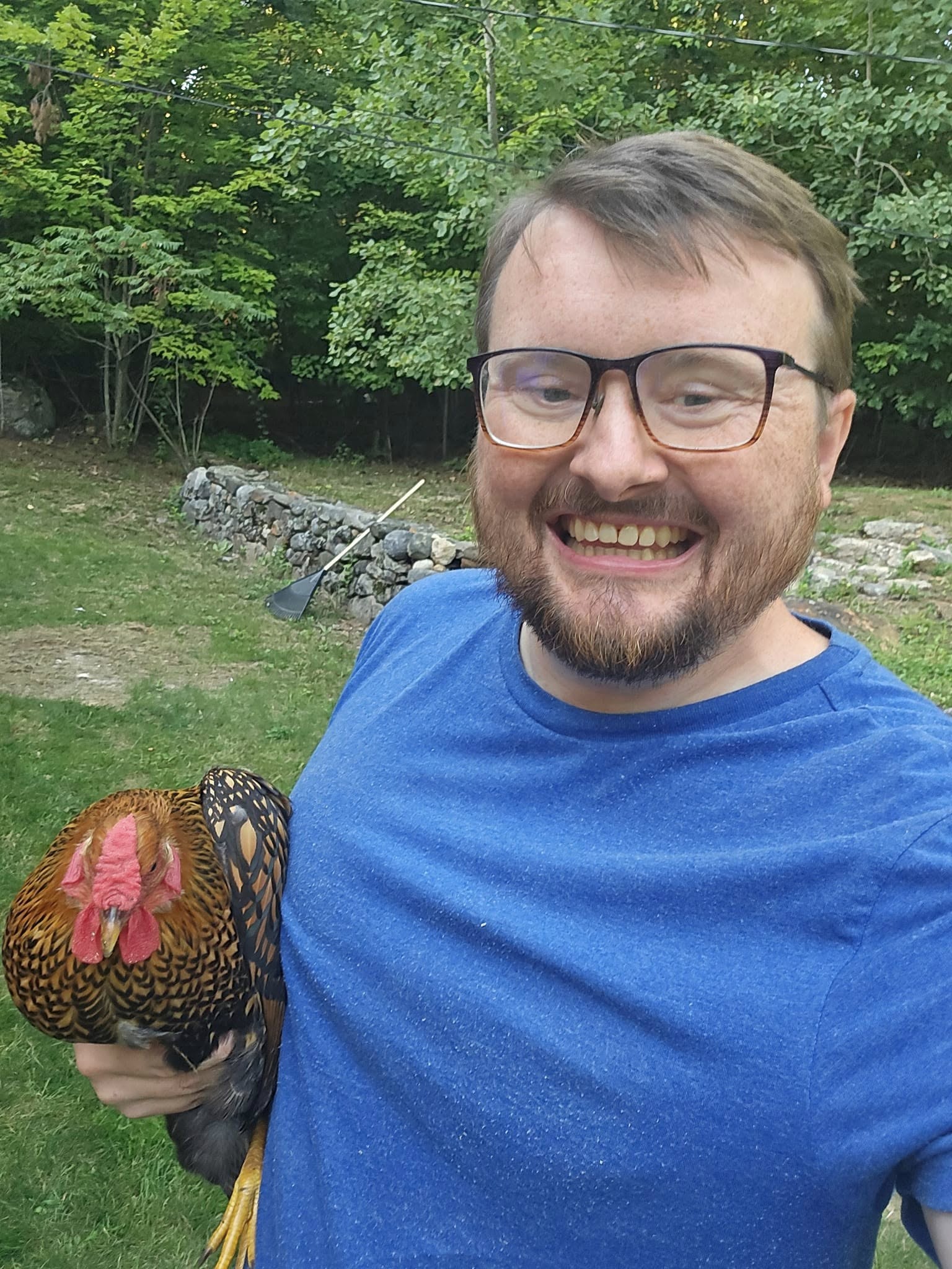 Ross Berry campaigning