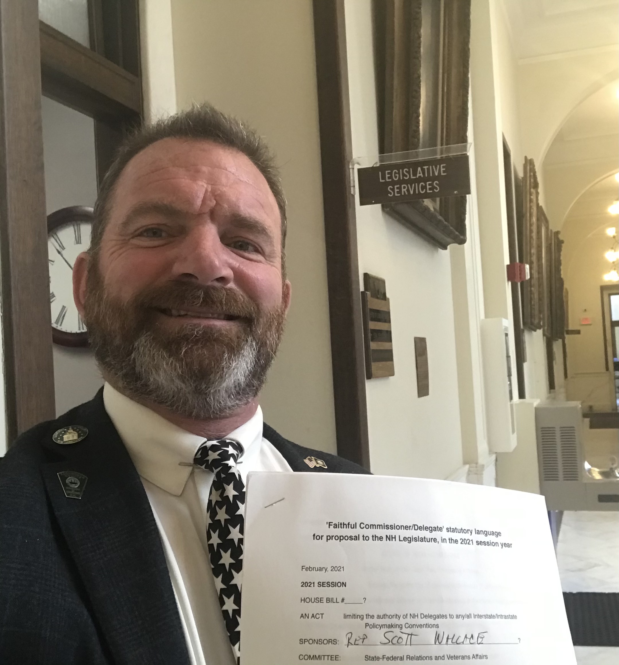 Scott Wallace at the State House