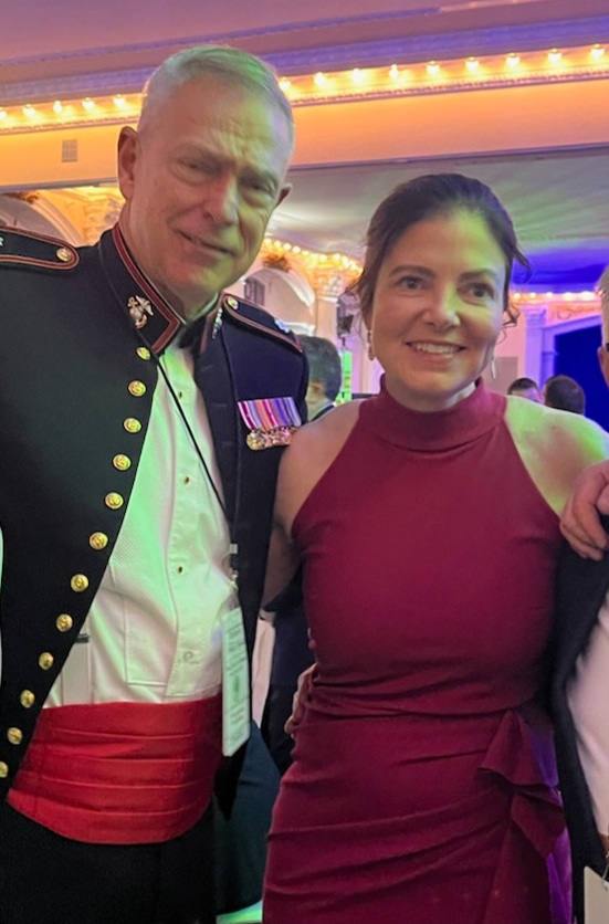 Michael Moffett in Marine dress uniform