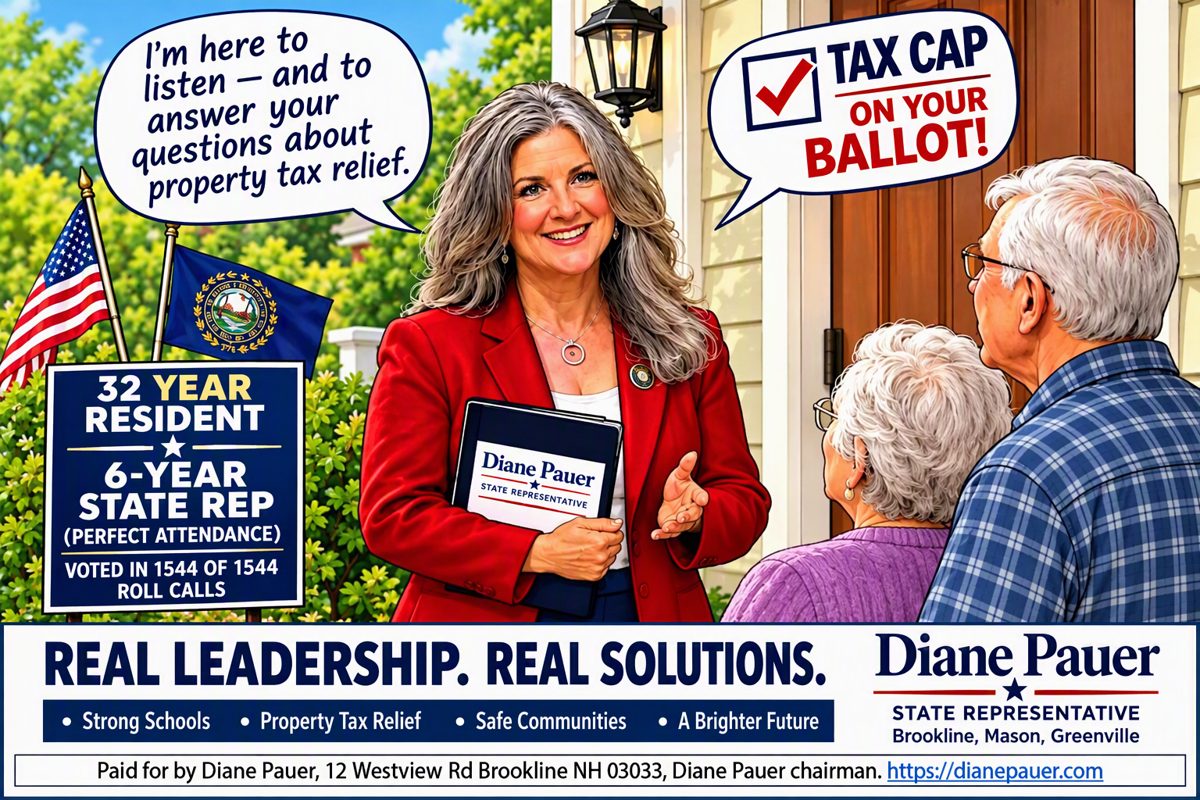Diane Pauer: Real Leadership. Real Solutions. Tax Cap on your ballot.