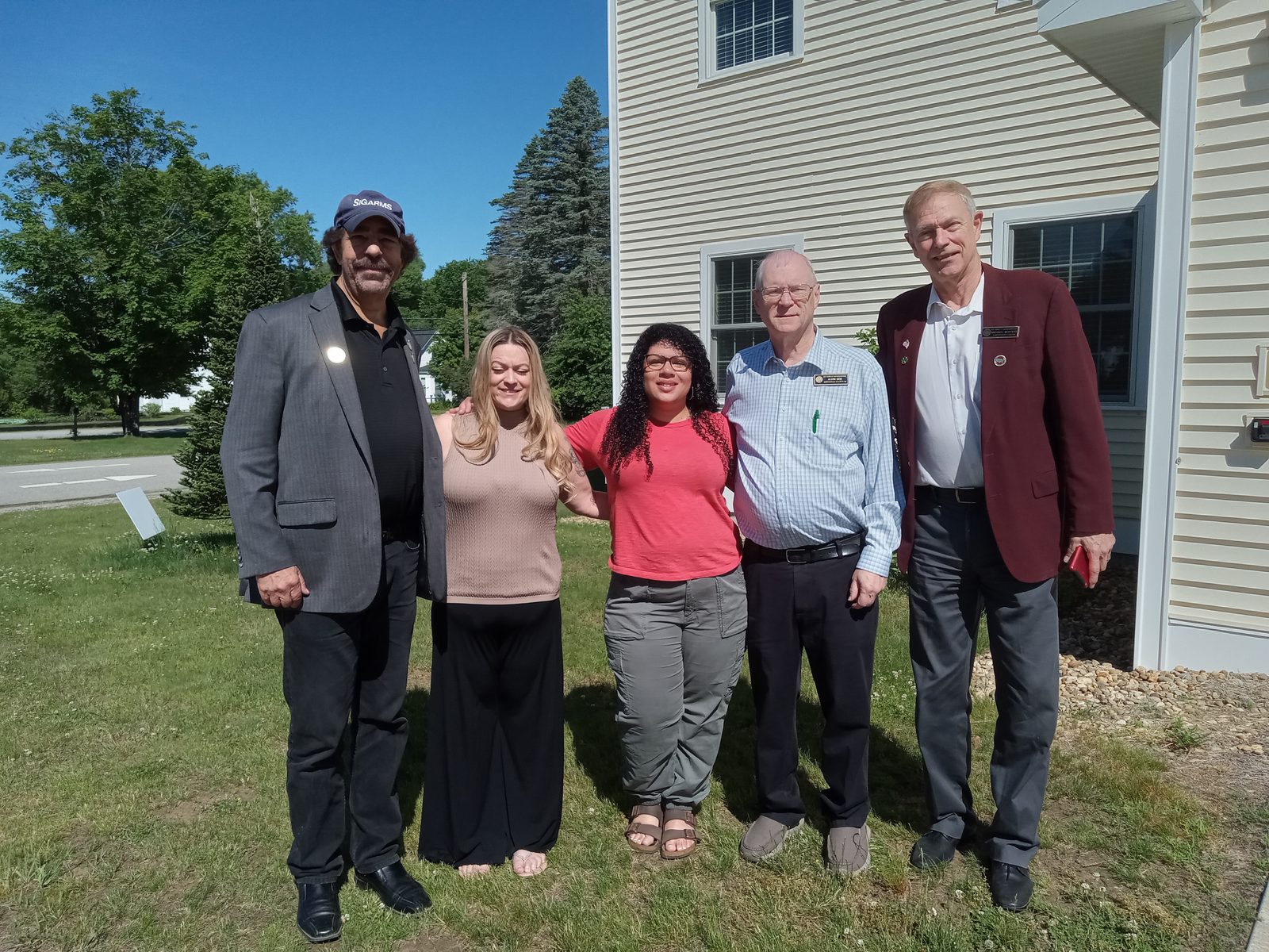 Alvin See with community members