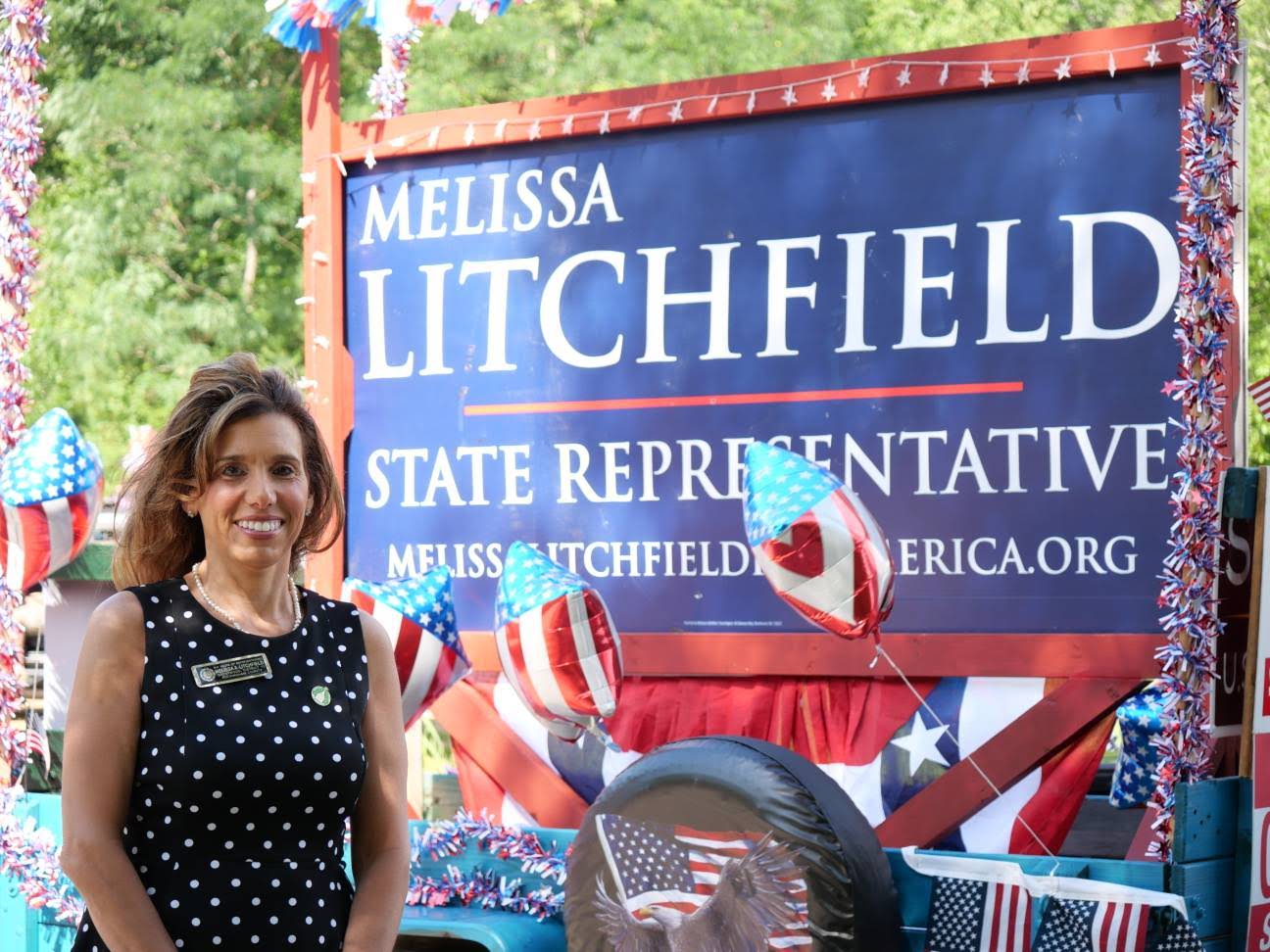 Melissa Litchfield at a campaign event