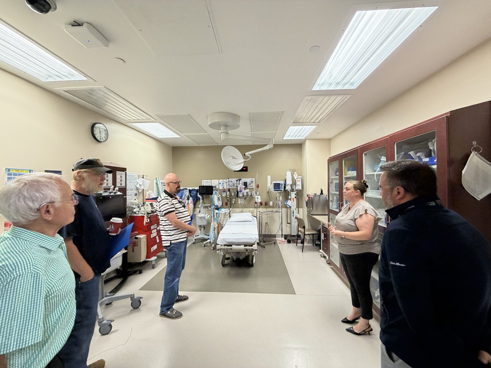 Jason Janvrin touring a local facility