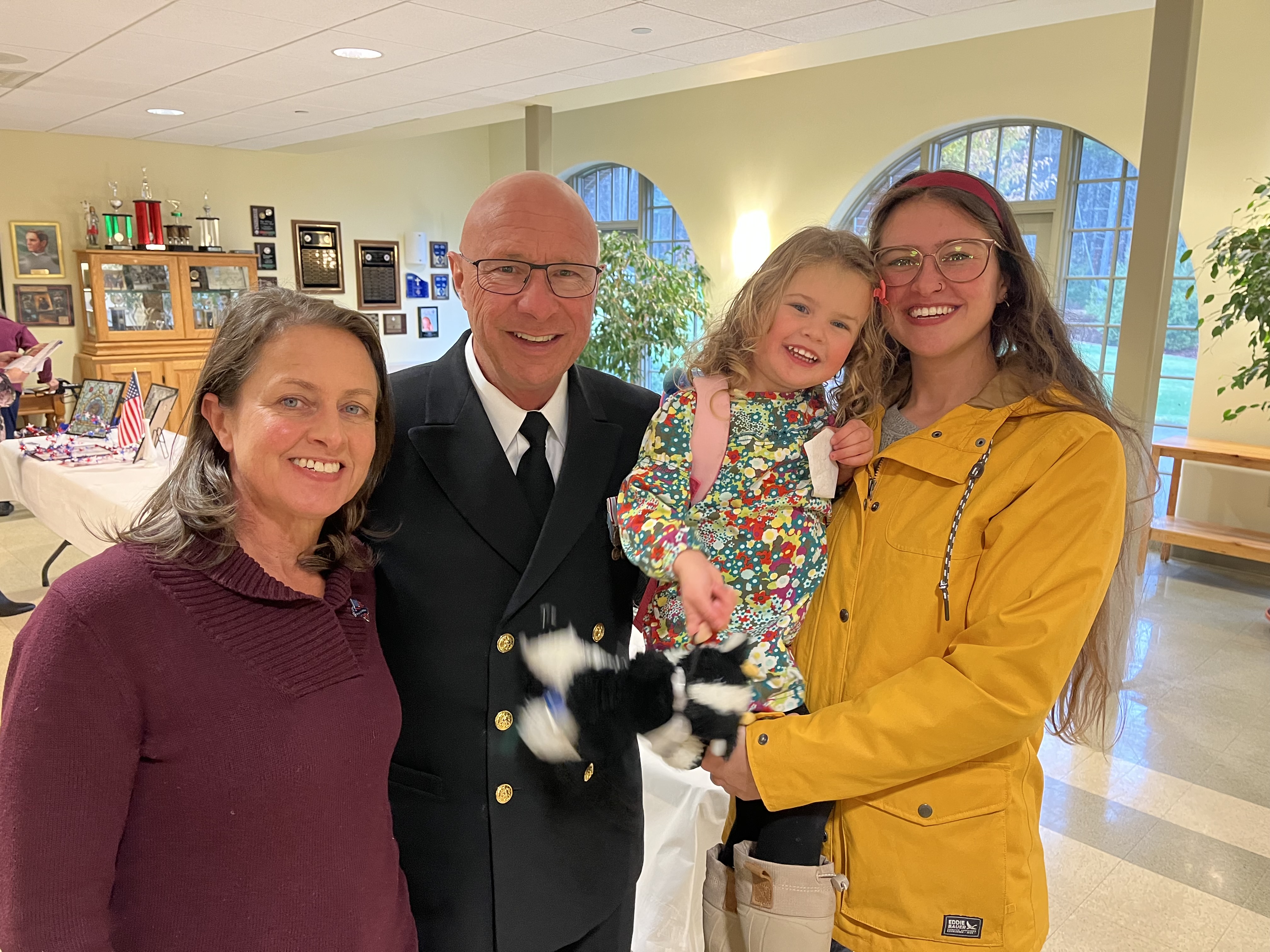 Katy Peternel engaging with Wolfeboro community members