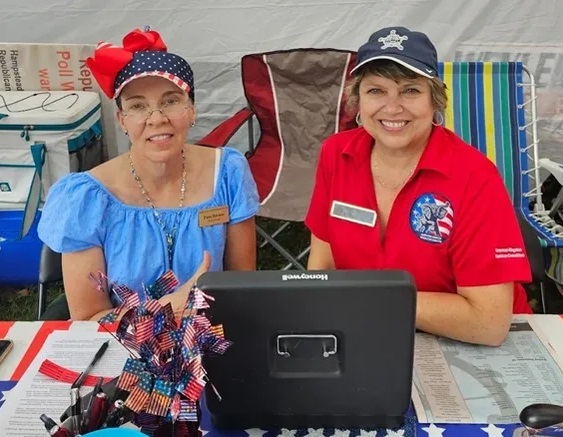 Pam Brown at community event