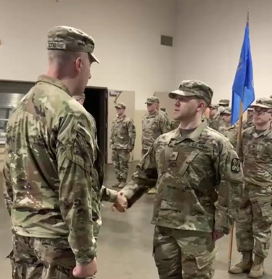 Colin Mitchell promoted to Staff Sergeant