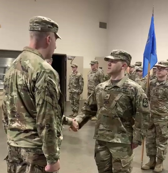 Colin Mitchell promoted to Staff Sergeant