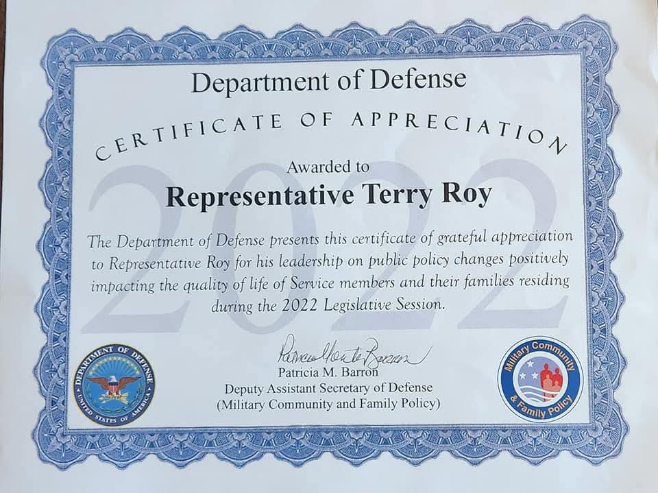Department of Defense Certificate 2022
