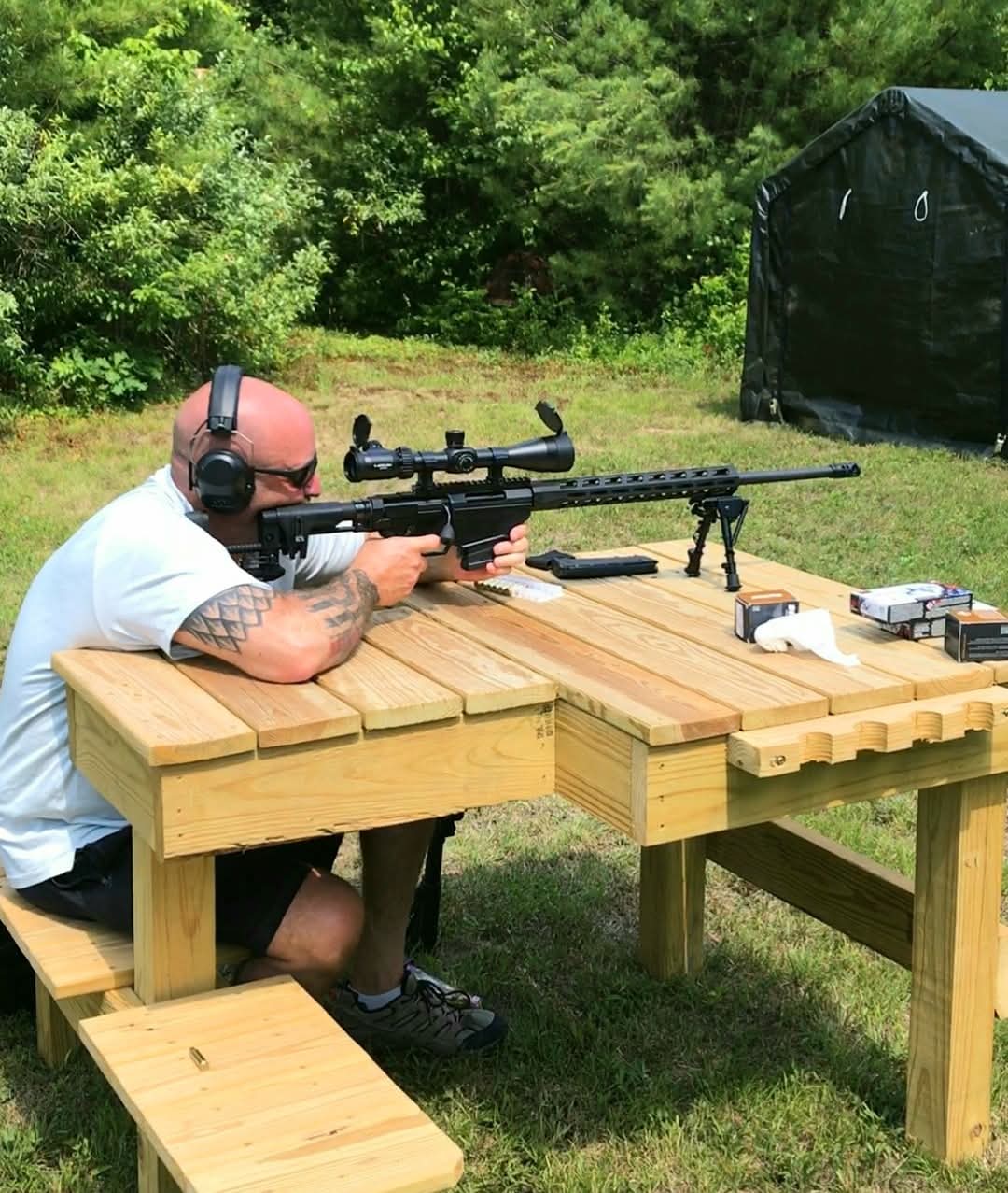Terry Roy at Shooting Range