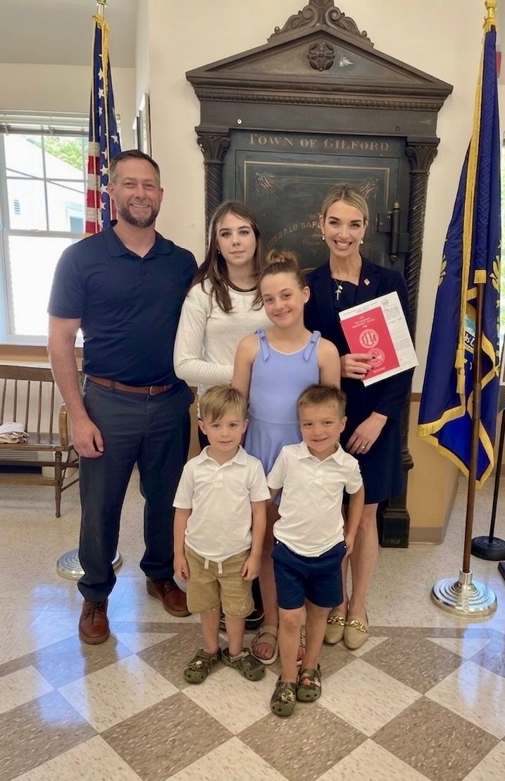Family at Town Hall