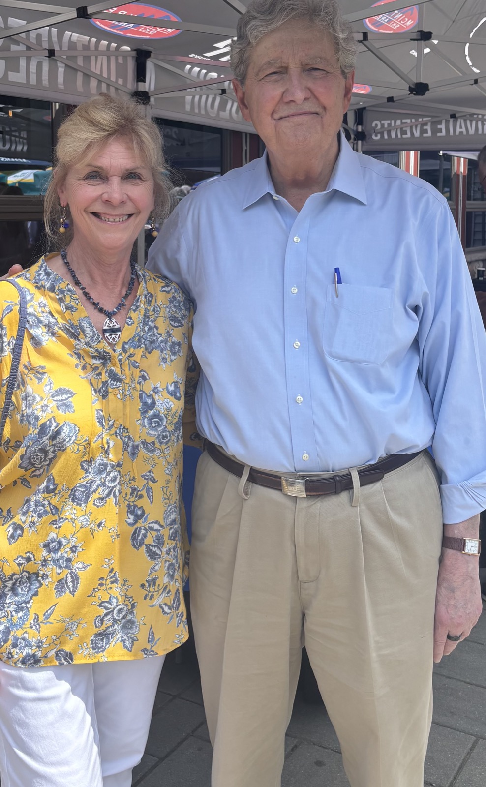 Natalie Wells with U.S. Senator John Kennedy of Louisiana