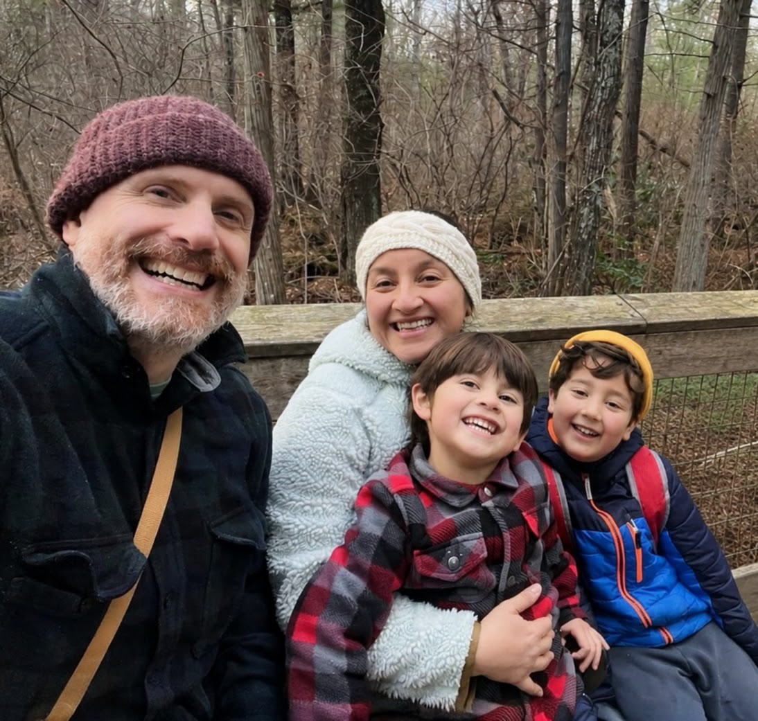 Mickey Mullin with his children
