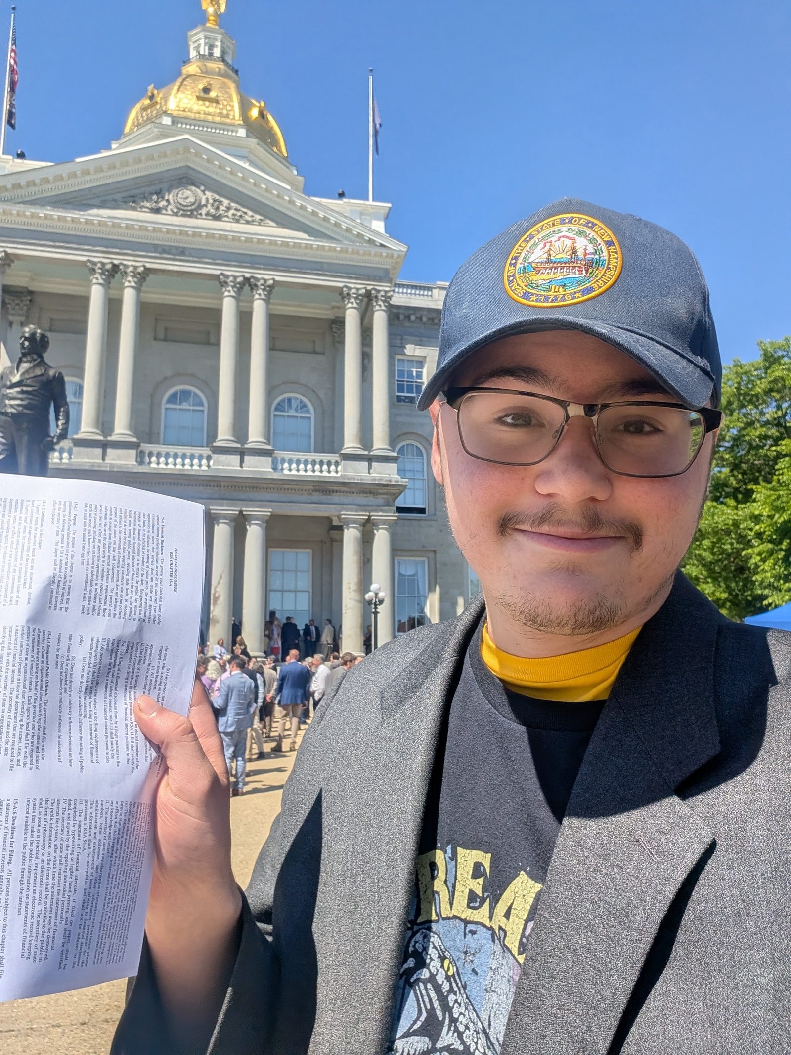 Nick Hobart at the State House