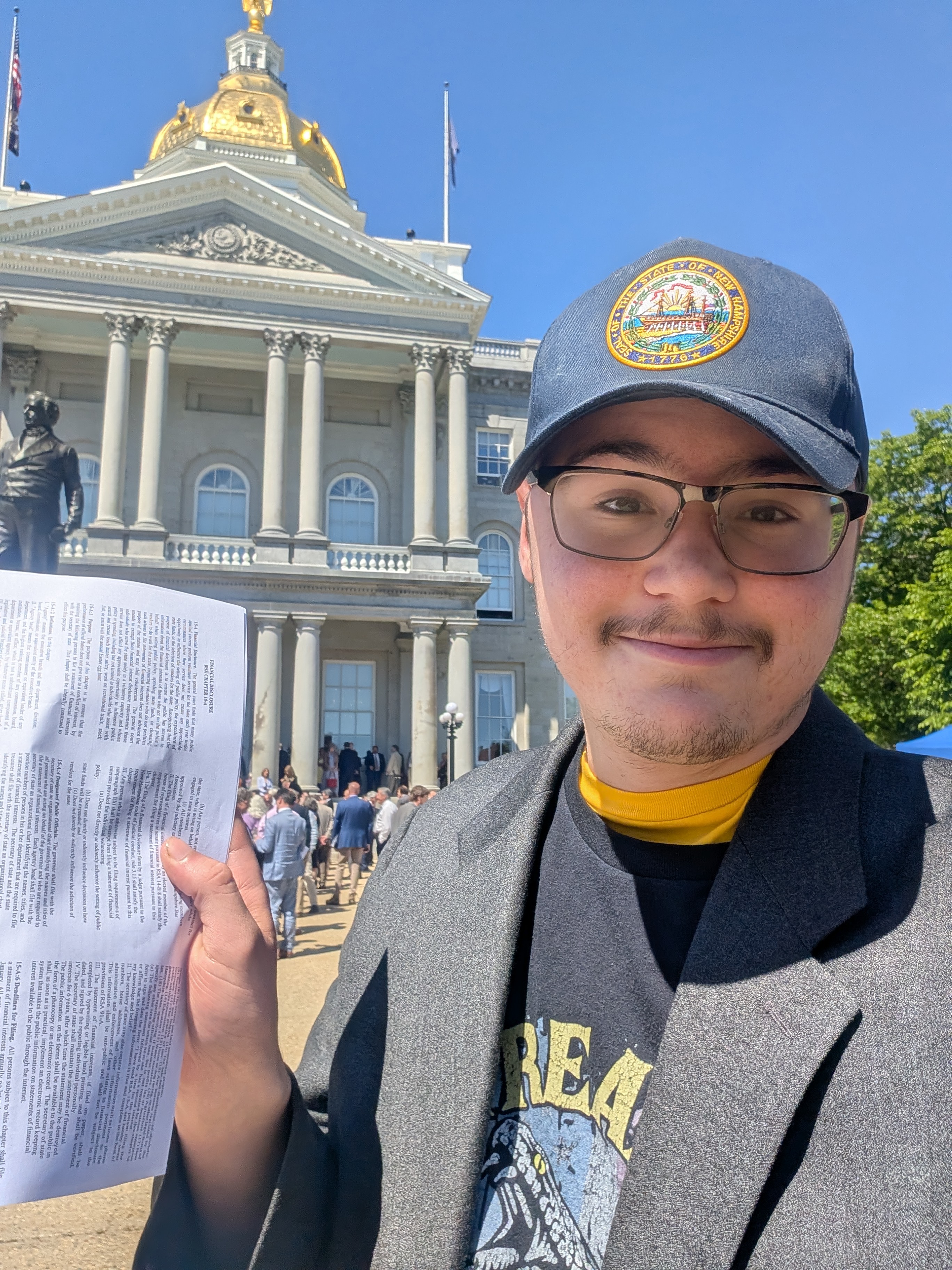 Nick Hobart at the State House